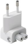 US to Europe Plug Converter Travel Charger Adapter for Apple iBook MacBook (White)