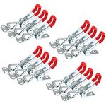 OctBird 12 Pack Adjustable Toggle Latch Clamp 4001, 220 Lbs 100Kg Holding Capacity, Heavy Duty Quick Release Pull Latch Toggle Clamp Draw Toggle Latch for Lid Jig, Tool Box Case