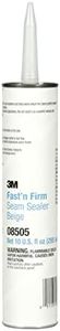 3M Fast 'N Firm Seam Sealer, 08505, Fast Setting, Paintable In 45 Minutes, 1/10 gal/10 fl oz Cartridge