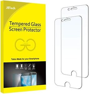 JETech Screen Protector for iPhone 8 Plus and iPhone 7 Plus, 5.5-Inch, Tempered Glass Film, 2-Pack