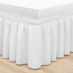 RIMELA White Bed Skirt Queen 15 Inc