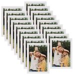 Hoikwo Multi 7x5 Photo Frames Set of 18, 5x7 White Picture Frames for Wall Hanging or Tabletop Display