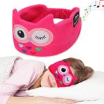 Kids Bluetooth Eye Mask for Sleeping, Luckits Kids Headband Headphones Musical Sleep Eye Mask with Speakers Wireless Bluetooth Headband Headset Blackout Eye Covers Blindfolds for Travel Nap Night