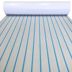 KXKZREN Boat Flooring EVA Foam Decking Sheet Faux Teak Marine Carpet Non-Slip Self-Adhesive Flooring Deck Mat for Boat Pontoon Motorboat RV Yacht Kayak Cooler Tops,240x112/90/41cm Available