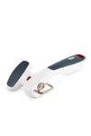 Zyliss Can Opener Safe Edge, Manual Tin Opener Safely Open Lids Without Sharp Edge, Lock and Unlock Safety, Plastic/Stainless Steel, White/Grey, Dishwasher Safe