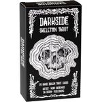 Darkside Skeleton Tarot Cards Deck with QR Guide, Modern Aestetic 350 GSM Durable Paper, Beginner Tarot Cards, No Brand Printing Standard Edition