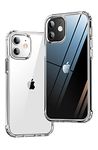 ONES iPhone 11 HD Clear Slim Hard Case『Shockproof Airbag』『Raised Edges Protect Camera Screen』 [ Non-Yellow ] [ Anti-Slip ] PC + TPU Hybrid Protective Transparent Silicone Cover for Apple 6.1 inch