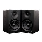 Fluance Ai41 Powered 2-Way 2.0 Stereo Bookshelf Speakers with 5" Drivers, 90W Amplifier for Turntable, TV, PC and Bluetooth 5 Wireless Music Streaming with RCA, Optical & Subwoofer Out (Black Ash)