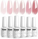 Vishine Nude Gel Polish Kit, Sheer 