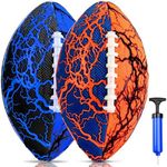 Jasonwell Pool Beach Water Football - 2 Pack Waterproof Football Strong Grip Fun Water Toys Games for Swimming Pool Beach Lake Park Backyard Outdoor Play for Kids Children Teens Adults Family