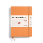 LEUCHTTURM1917 370703 Daily Planner Medium (A5) 2025, Apricot, English