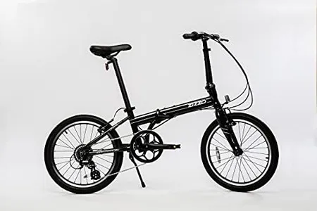 ZiZZO Urbano 24lb Lightest Aluminum Frame Genuine Shimano 8-Speed 20-Inch Folding Bike (Space Gray)