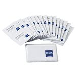 ZEISS Pre-moistened Set of 20 Cleaning Cloths - Suitable for Camera Lenses, Binoculars, Filters, Optical Lenses, LCD Screens, Laptop and Smartphone