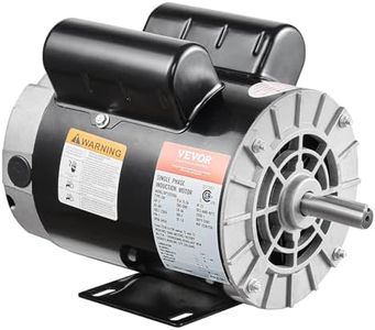 VEVOR 3HP Air Compressor Electric Motor, 230V 15.5 Amps, 56 Frame 3450RPM, 5/8" Keyed Shaft, 1.88" Shaft Length, Single Phase, CW/CCW Rotation (Factory Setting is CCW)