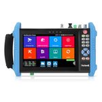 Rsrteng IPC-9800ADHS Plus CCTV Camera Tester 7-inch IPS Touch Screen Monitor CCTV Tester with HDTVI/HDCVI / AHD/SDI / IP Camera Support POE WiFi 4K H.265 HDMI 8GB TF Card