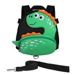 Yuepin Toddler Anti-Lost Harness Backpack, Cute Baby Backpack with Safety Leash for Age 1-5 Years Old Kids (dinosaur backpack)