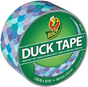 Duck Brand 241791 Printed Duct Tape, Single Roll, Mermaid