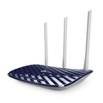 TP-Link AC750 Dual Band Wireless Cable Router, 4 10/100 LAN + 10/100 WAN Ports, Support Guest Network and Parental Control, 750Mbps Speed Wi-Fi, 3 Antennas (Archer C20) Blue, 5 GHz