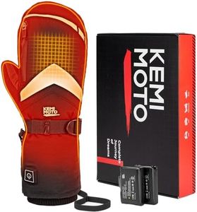 KEMIMOTO Guantes Calefactables, Guantes Calefactables Termicos Batería de 2500 mAh, Guantes Inviernos Calefactables, Guantes Moto Hombres y Mujeres, Guantes Calefactables Esquí, Pesca, Motociclismo