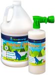 Outdoor Odor Eliminator | Outside Dog Urine Enzyme Cleaner – Powerful Pet, Cat, Animal Scent Deodorizer | Professional Strength for Yard, Turf, Kennels, Patios, Decks (160 oz Bundle w Sprayer)