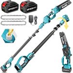 Seesii 2 in 1 Cordless 8 inch Pole 