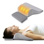 Liipoo Heated Neck Stretcher with Magnetic Therapy Pillowcase, Neck and Shoulder Relaxer Pillows, Cervical Traction Device for Relieve TMJ Headache Muscle Tension Spine Alignment