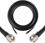 100 ft PL259 (UHF) Male to Male Low-Loss Coax Extension Cable (50 Ohm), 3AN PL-259 M/M Jumper for CB Radio, Antenna Analyzer, WiFi, SWR Meter, Ham Radio, Short Wave Radio - HF, VHF, UHF