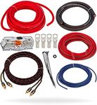 InstallGear 4 Gauge Amp Wiring Kit | Amp Kit with Amplifier Installation Wiring True Spec and Soft Touch Wire | 4 Gauge Wire, 4 Gauge Amp Kit, Amplifier Wiring Kit, Sub Wiring Kit