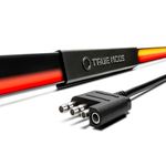 True Mods 60 Inch Dark Smoked 3 Row LED Tailgate Light Bar Strip for Pickup Truck Trailer Vehicle [Rigid Aluminum] [Ignition Start Sequence] [Amber Sequential Turn Signal] TBT Running Brake Reverse