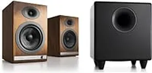 Audioengine HD5 Walnut 150W Wireless Home Music System with 250W S8 Subwoofer, for Gaming, Music, Home Theater and More