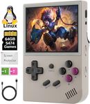 RG35XX Handheld Game Console 3.5 Inch IPS Screen Linux System Retro Games Consoles Built-in 64G TF Card 5000+ Classic Games Support HDMI and TV Output