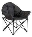 Vango Titan 2 Oversized Camping Chair with Padded Seat & Backrest – Extra Wide Foldable Wrap Around Design, Strong Steel Frame, Supports up to 180kg (Excalibur)