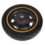 10 Inch 60/70-6.5 Solid Tire Replacement, Scooter Front Wheel for Ninebot 9 MAX G30 Electric Scooter, Explosion Proof Scooter Wheel Hub Tyre Set with Drum Brake, Rubber Scooter Wheels