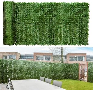 Aboofx Artificial Ivy Privacy Fence, 39 x 157 Inches Ivy Privacy Screen Panels Decoration for Wall, UV-Anti Faux Hedges Fence Outdoor Privacy Panels for Balcony, Patio, Garden