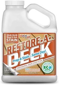 Restore-A-Deck Solid Color Stain for Decks & Exterior Wood (1 Gallon, Coastal Gray)