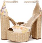 Sam Edelman Women's Kori Heeled Sandal, Apricot Multi, 5.5 UK