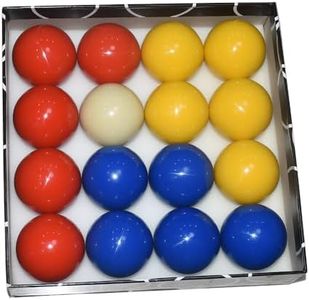 TGA Sports Billiard Balls Pool Ball Set (2-1/4 Inch Red Yellow Blue)