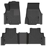 Husky Liners Weatherbeater Floor Mats | Fits 2022-2024 Jeep Grand Cherokee (Excludes 4XE) | Front & 2nd Row, 3-pc Black - 95411