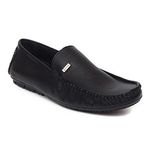 Zoom Shoes Stylish Loafers Black A-1136