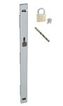 File Cabinet Locking Bar. Fits 2 Drawer File Cabinets. Includes Padlock and Cobalt Drill Bit. (Gray)