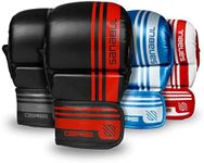 Sanabul Core 7 oz MMA Gloves Men & Women Martial Arts Sparring Gloves Training Gloves Hybrid 7oz MMA Kickboxing Gloves - Black/RED, L/XL