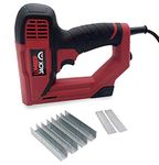 LUMBER JACK Electric Brad Nailer Stapler for Upholstery Carpentry and Woodworking with Staples and Nails