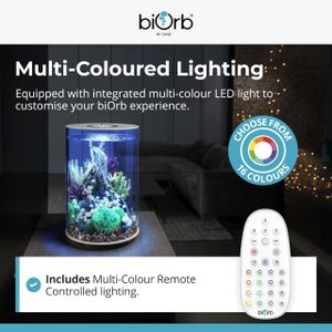 biOrb Tube 30L LED Aquarium – White MCR Lighting