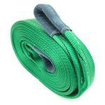 SBC 4 TON 3 MTR Green Color Double PLY Webbing Sling Flat Belt