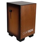 Clapbox Cajon Drum Birchwood (H:20" W:12" L:12") - NOT MADE IN CHINA - 3 Internal Snares with adjustable feature | Most Popular Cajon Brand Online (Sunburst, CB65)