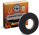 FireBlack Hi Temp BBQ Smoker Gasket Self Stick 15 Ft High Heat 1/2 X 1/8 Black