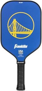 Franklin Sports NBA Golden State Warriors Pickleball Paddle - Official NBA Team Rackets - USAP (USAPA) Approved Premium Quality Pickleball Paddles - Authentic Team Logos + Colors