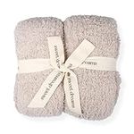 Unboxme Gifts Sweet Dreams Super Soft Cozy Nights Cloud Wrap: Luxuriously Soft and Warm, Stone Color, 54" x 72", 460g