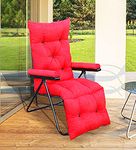 bi3 Multi function Adjustable Recliner Folding Easy Chair for Relax (Red)