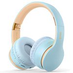 sunvito Wireless Bluetooth Over Ear Headphones with Microphone, FM Radio, 30 Hours, Headphones with Soft Pavilion and Hi-Fi Audio for Online Course, PC, TV